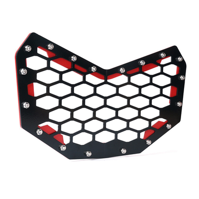 Front ATV UTV Front Bumper Mesh Grille Guard for Polaris Can-Am Maverick X3 Grill Stainless Steel