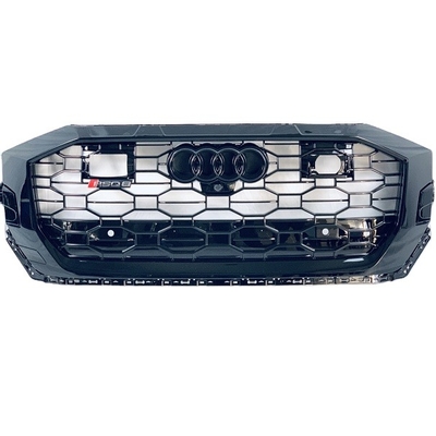 Factory New Front Grill Bumper Guard RSQ8 Lip Skirt Protector New Front Grill With Acc Hole For Audi Q8 2020+