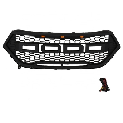 ABS SUV Custom Modified ABS Front Bumper Grille W LED Lights Fit For 2016-2019 Ford Edge