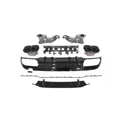 Add On Diffuser Carbon Fiber Rear Rear Diffuser For Mercedes Benz C Class W205 C63 AMG Coupe 2-Door 2015-2020
