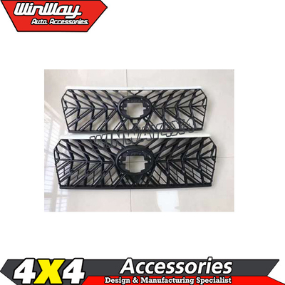 Protection and Decoration Collection Hollow Out ABS Auto Front T-R-D Styling Car Grille for Land Cruiser Prado 2018