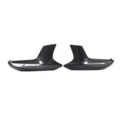 FOR BMW M5 F90 1 Pair Dry Carbon Front Bumper Splitters Front Down Flaps Corner Lip Protector For BMW F90 M5 2018