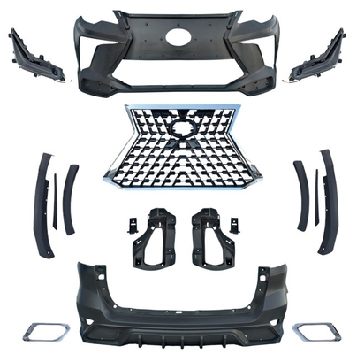 Duable New Design Facelift Front Bumper Grille Body Kit for Toyota Fortuner to Lexus upgrade shift With Led Light