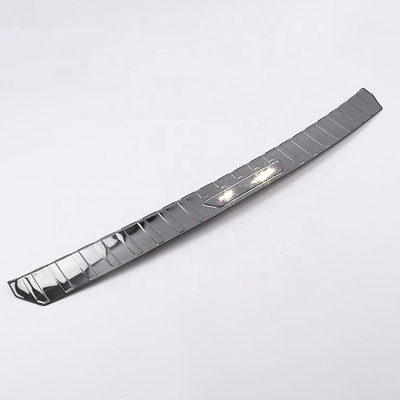 Stainless Steel Car Accessories Outside Bumper Guard Threshold Covers Tail Trunk Sill Scuff Plate Protector for model3
